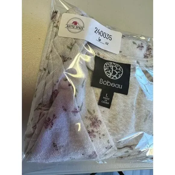 Bobeau Floral Faux Tie Front Tank Top - Picture 6 of 6